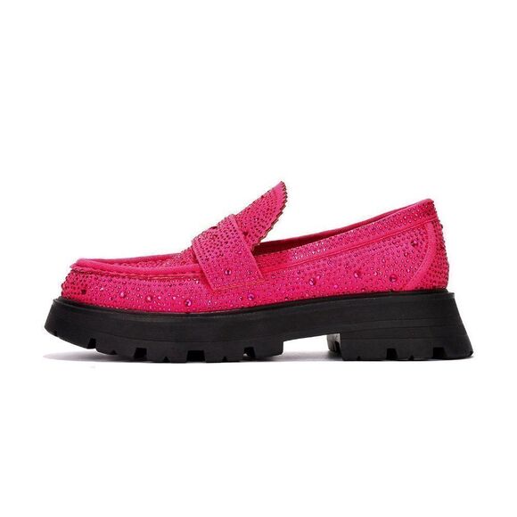PINK RHINESTONES LOAFER - Picture 3 of 3